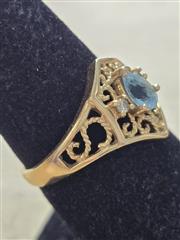 Lady's Gold Ring 14K Yellow Gold 3.2g